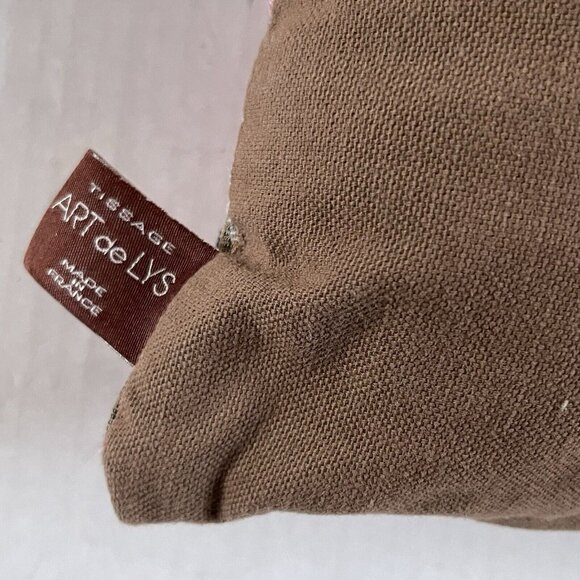 Art De Lys Bird On Cherry Blossom Branch Made in France Throw Pillows Stunning - Picture 6 of 9